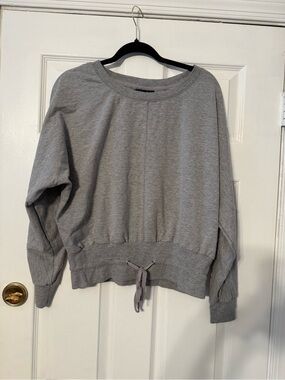 Central Park Women’s Gray Drawstring Hem Sweatshirt